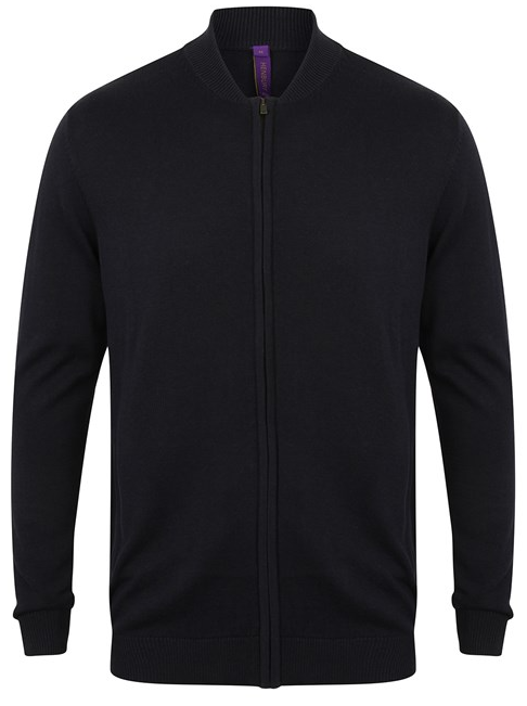 Unisex Zip Through Cardigan [Navy]