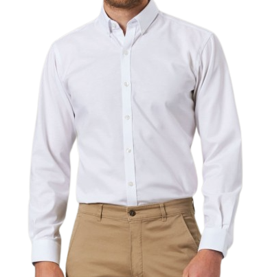 Male Lawrence Stretch Oxford Shirt [White]